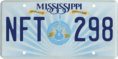 MS license plate NFT298