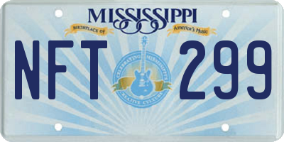 MS license plate NFT299