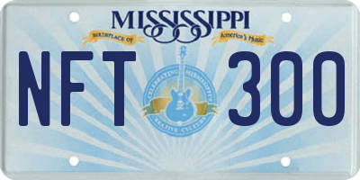 MS license plate NFT300