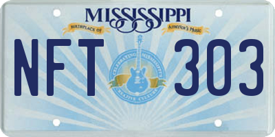 MS license plate NFT303