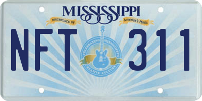 MS license plate NFT311
