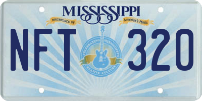 MS license plate NFT320