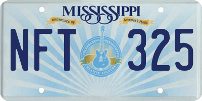 MS license plate NFT325