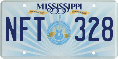 MS license plate NFT328