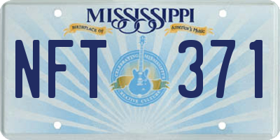 MS license plate NFT371