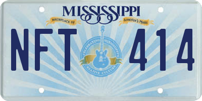 MS license plate NFT414
