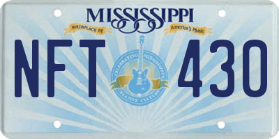 MS license plate NFT430
