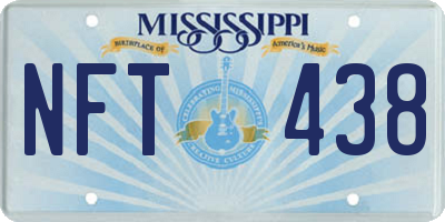 MS license plate NFT438