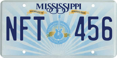 MS license plate NFT456