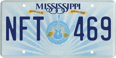 MS license plate NFT469