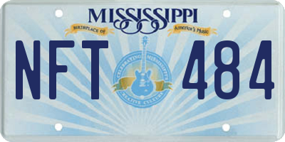 MS license plate NFT484