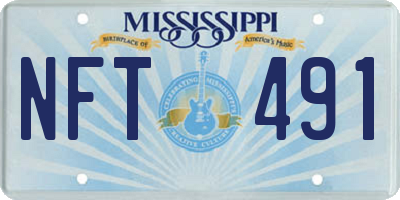 MS license plate NFT491
