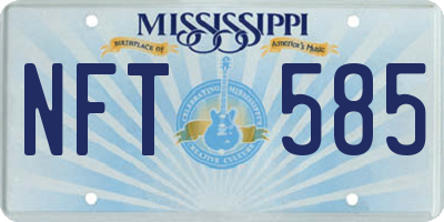 MS license plate NFT585