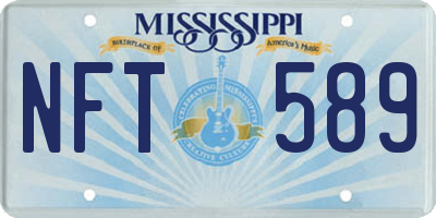 MS license plate NFT589