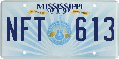 MS license plate NFT613