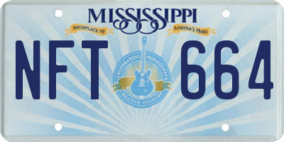 MS license plate NFT664