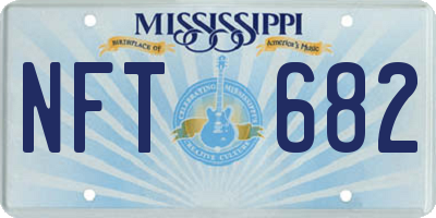MS license plate NFT682