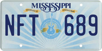 MS license plate NFT689