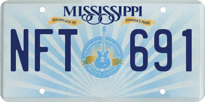 MS license plate NFT691