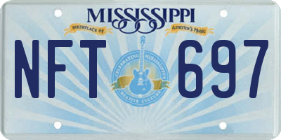 MS license plate NFT697