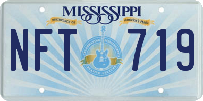 MS license plate NFT719