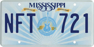 MS license plate NFT721