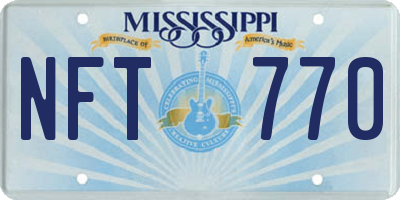 MS license plate NFT770