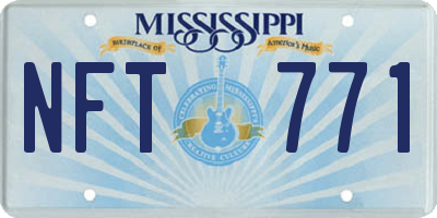 MS license plate NFT771