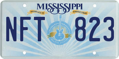 MS license plate NFT823