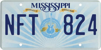 MS license plate NFT824