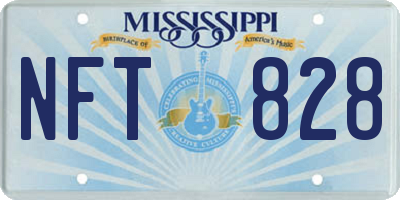 MS license plate NFT828