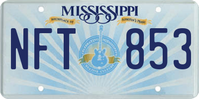MS license plate NFT853