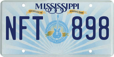 MS license plate NFT898