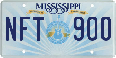 MS license plate NFT900