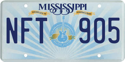 MS license plate NFT905
