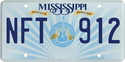 MS license plate NFT912