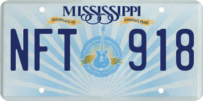 MS license plate NFT918