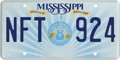 MS license plate NFT924