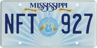 MS license plate NFT927