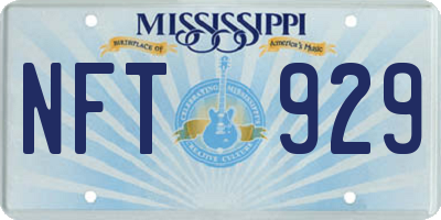 MS license plate NFT929