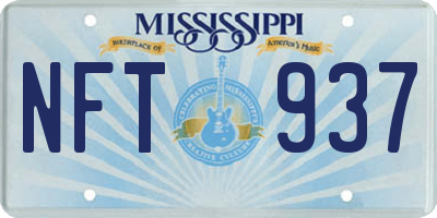 MS license plate NFT937