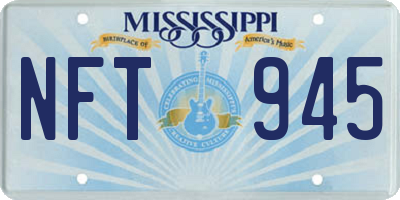 MS license plate NFT945