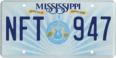 MS license plate NFT947