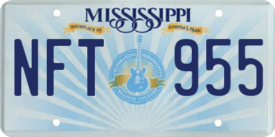 MS license plate NFT955