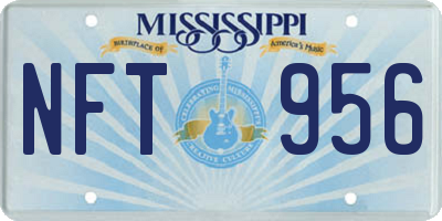 MS license plate NFT956
