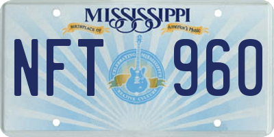 MS license plate NFT960