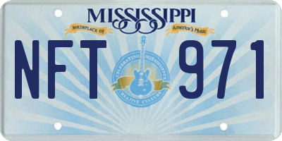 MS license plate NFT971