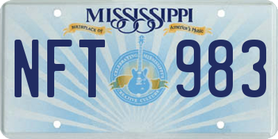 MS license plate NFT983