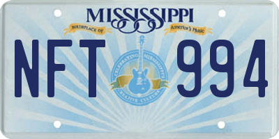 MS license plate NFT994