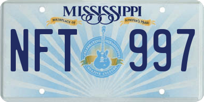 MS license plate NFT997